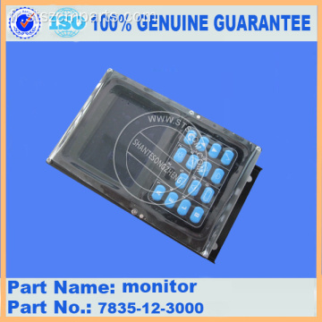 Moniteur d&#39;origine pour l&#39;excavatrice PC200-7 Komatsu 7835-10-2005